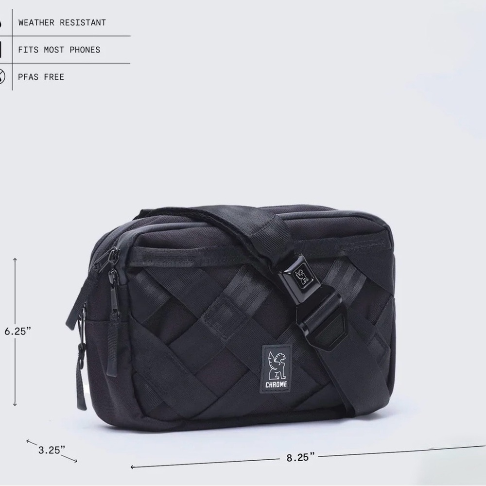 Chrome Black Crossbody Bag - Picture 3 of 5